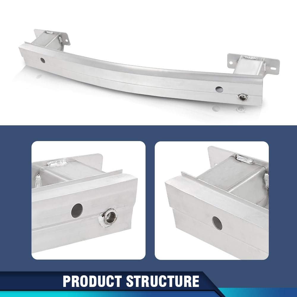 PIT66 Rear Bumper Face Bar Reinforcement, CH1106227 Silver