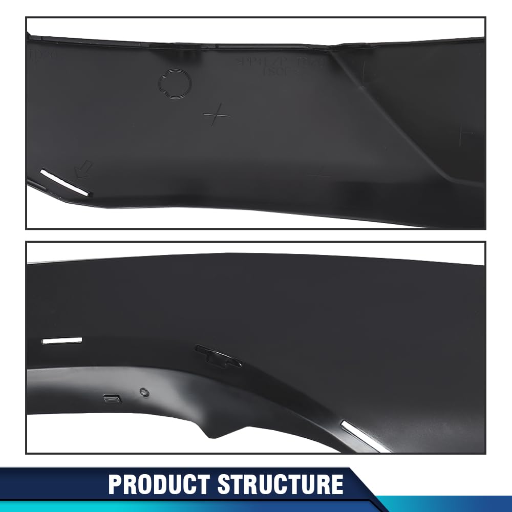 PIT66 Rear Upper and Lower Bumper Covers Compatible with Toyota RAV4 SE 2016-2017/RAV4 LE Limited XLE 2016-2018/RAV4 Hybrid LE+ Platinum 2017-2018