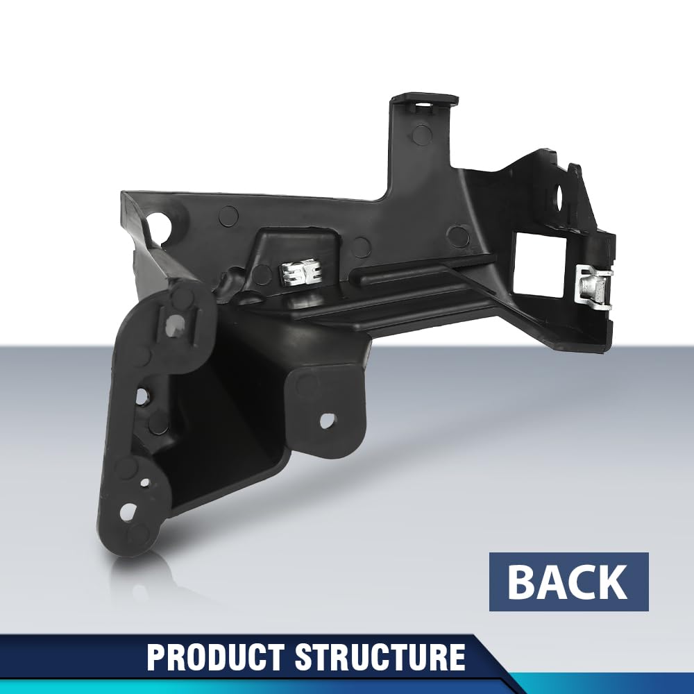 PIT66 Front Right Bumper Fascia Support Bracket, Black