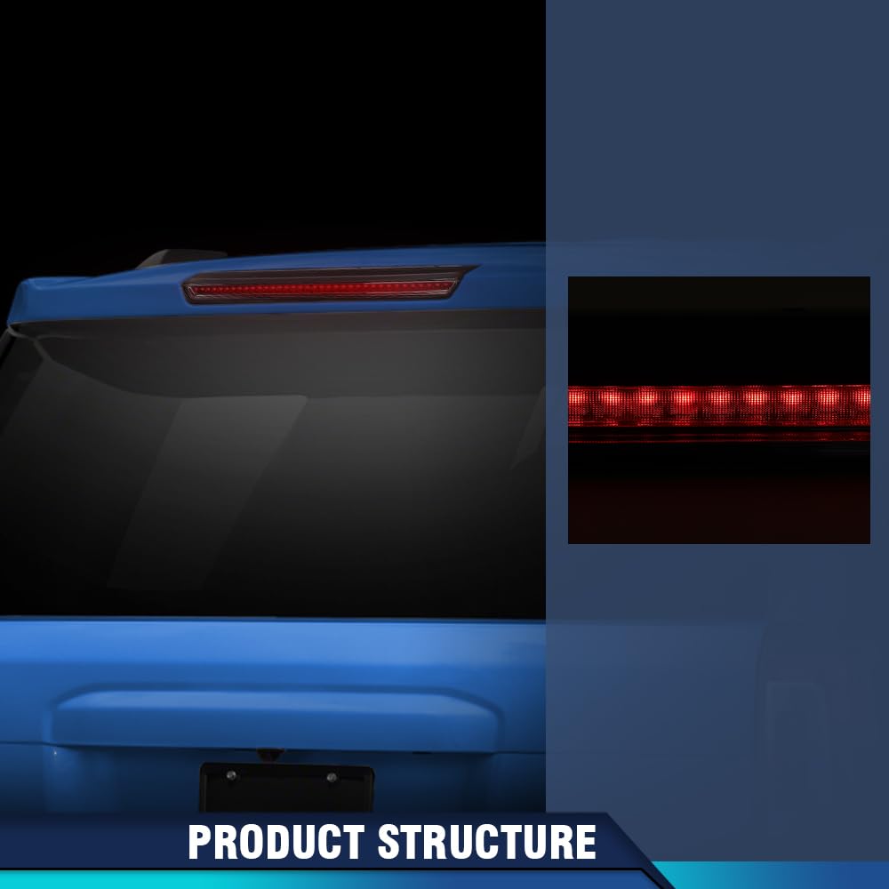 PIT66 3rd Brake Light High Mount Stop Lamp Compatible with GMC Yukon/Yukon XL 2015-2020,Fit Cadillac Escalade/Escalade ESV 2015-2020 22783103