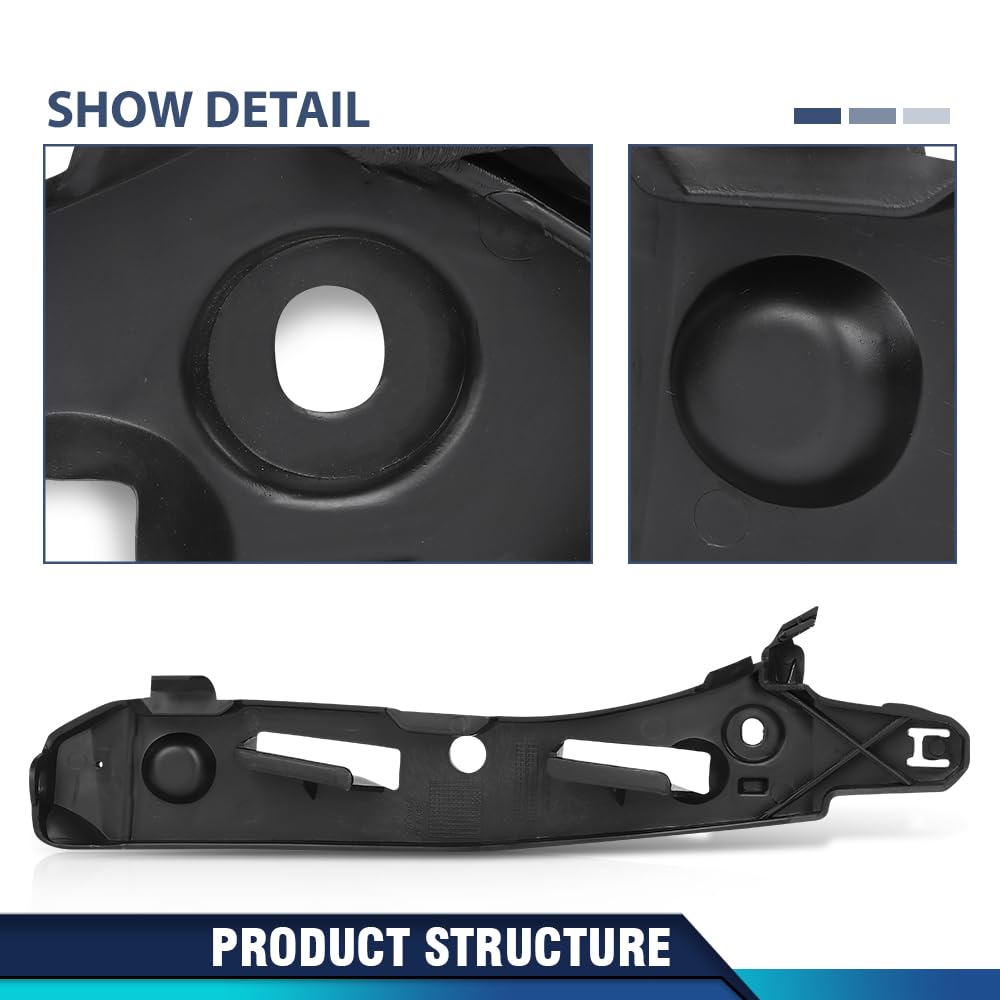 PIT66 Front Bumper Side Support Bracket Retainer, Black PP