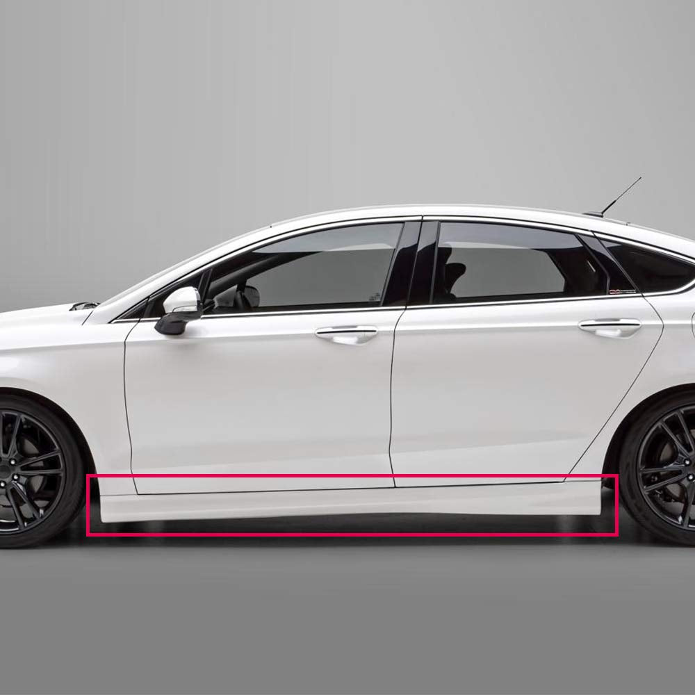 Exterior-Rocker Panel Molding Trim Compatible with 13-18 Ford Fusion Sedan 4Door Replaces FO1606106, FO1607106, DS7Z5410177A Driver & Passenger Side