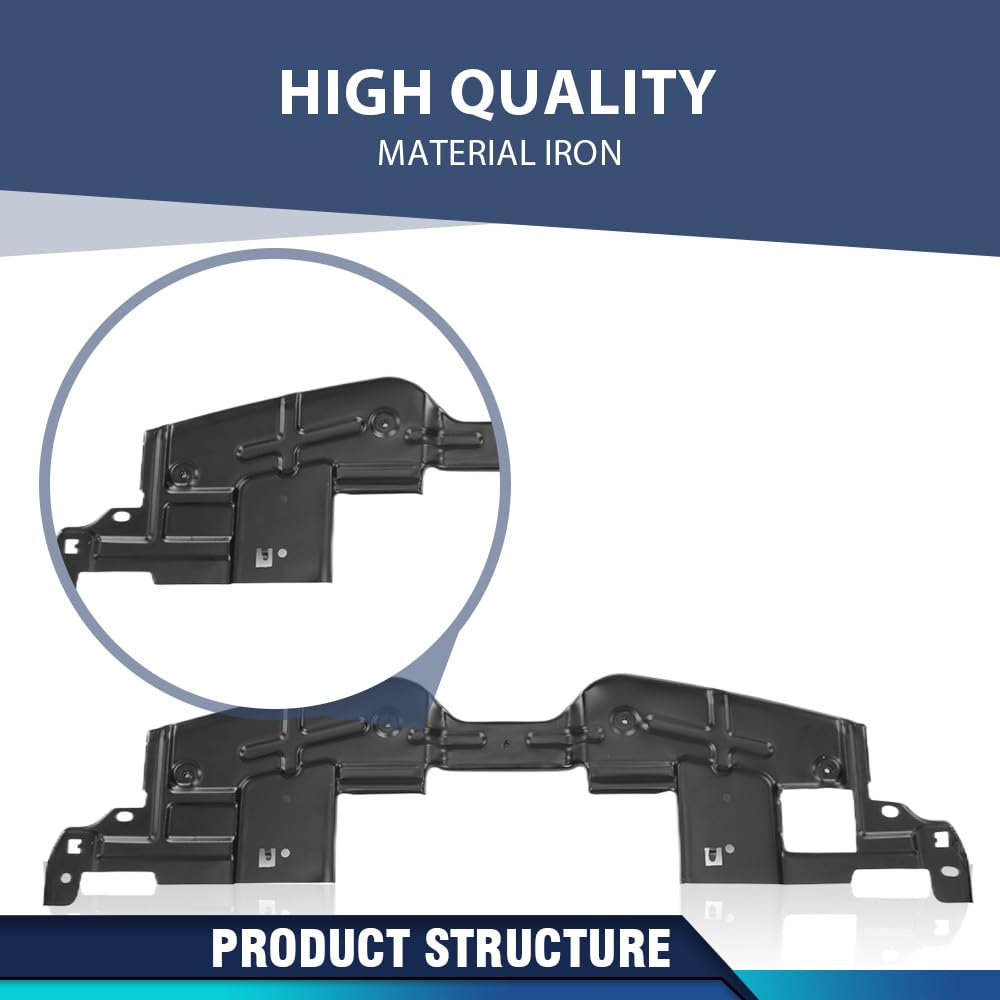 PIT66 Front Bumper Cover Support Iron Black Fit Buick Encore 2017-2022