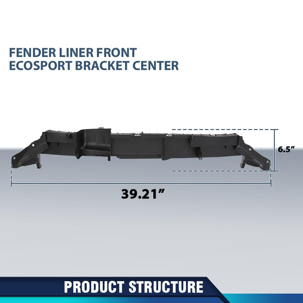 PIT66 Front Bumper Center Support Bracket, Black
