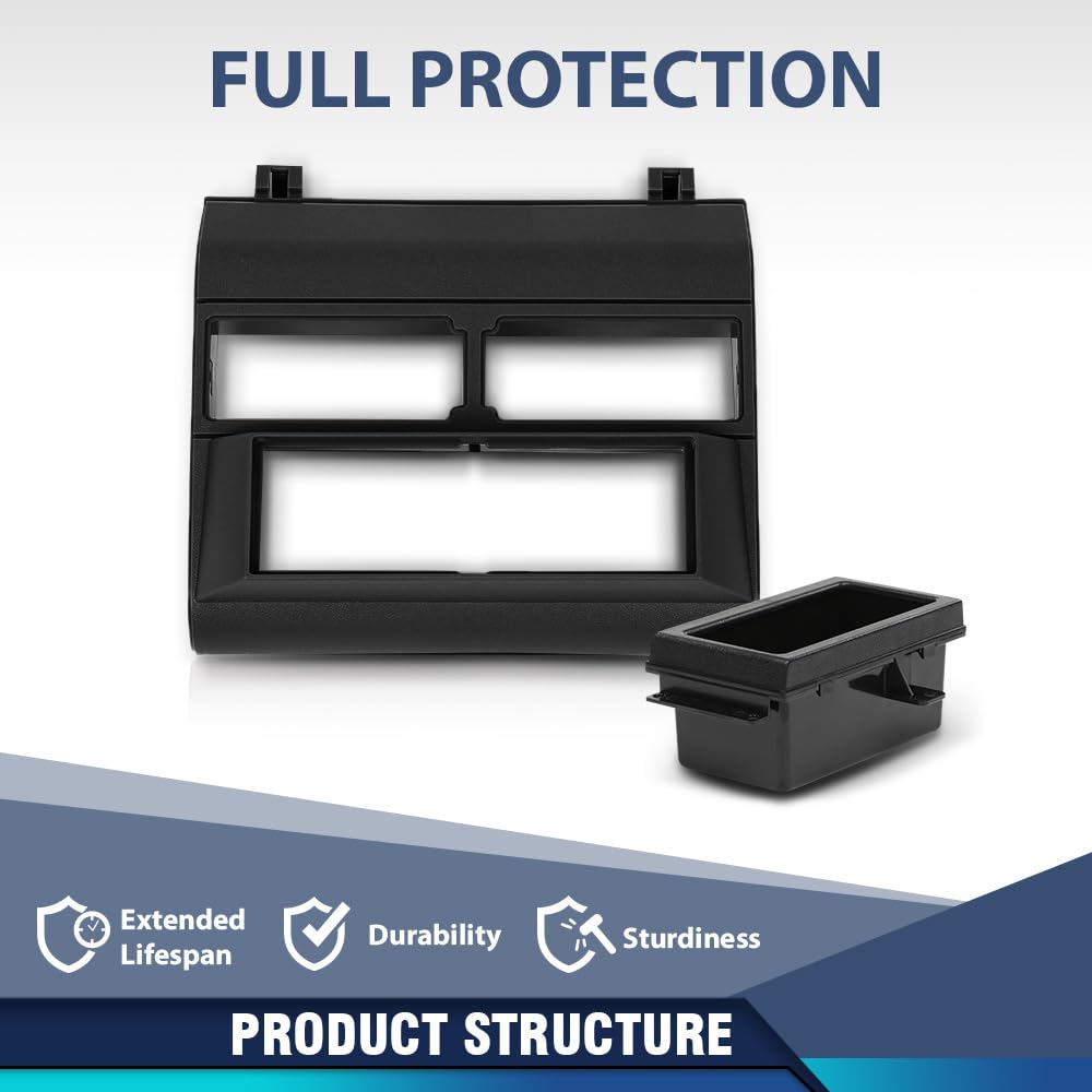 PIT66 Dash Pad Cover Fit Chevy GMC Trucks 1988-1994, Black