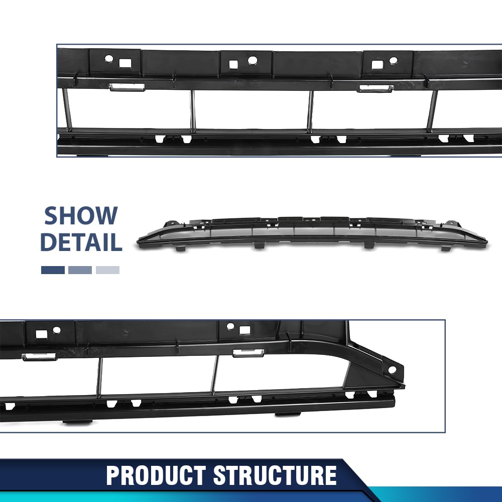 PIT66 Front Bumper Cover Lower Center Grille Insert Fit Audi Q5 2018-2020