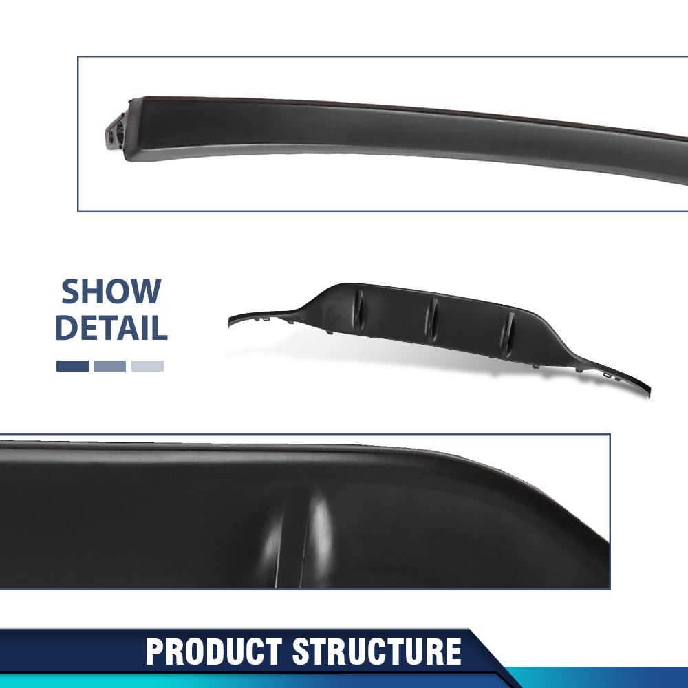 PIT66 Rear Bumper Trim, MB1193100 Black