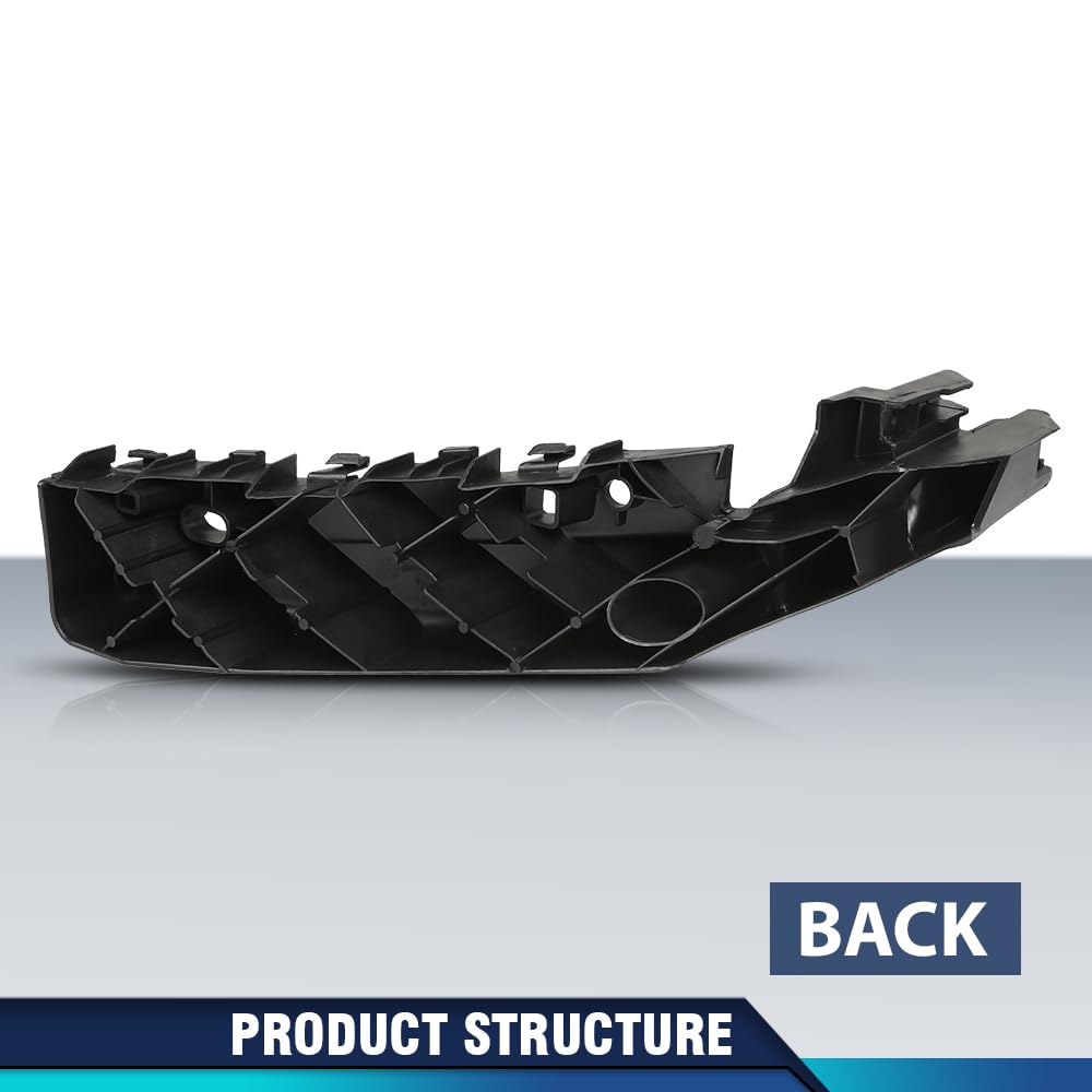 PIT66 Front Headlight Bracket Driver Left Side Compatible with Jeep Grand Cherokee 2014-2018 68223469AA, CH1042109 Black