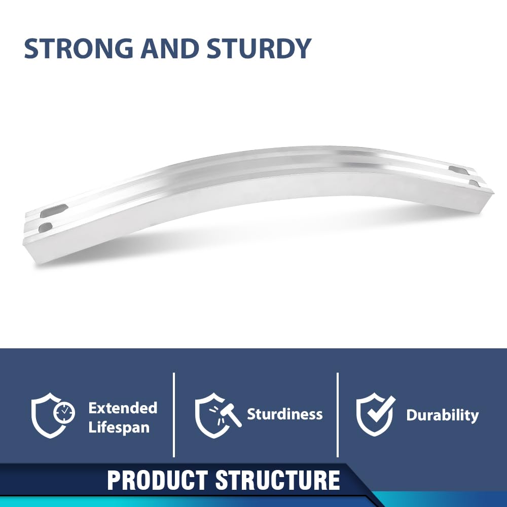 PIT66 Rear Bumper Reinforcement Impact Face Bar, TO1106234 Silver