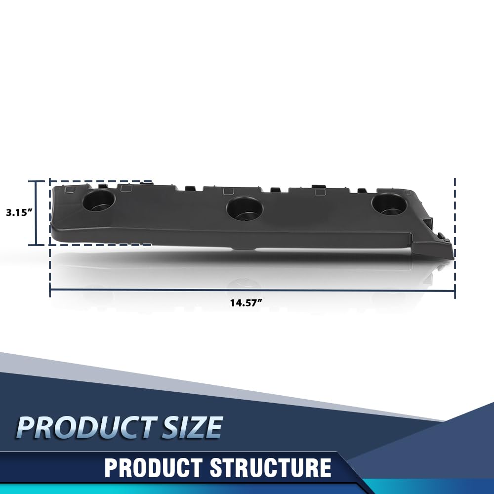 PIT66 Rear Left Bumper Bracket PP Black Fit GMC Terrain 2018-2023