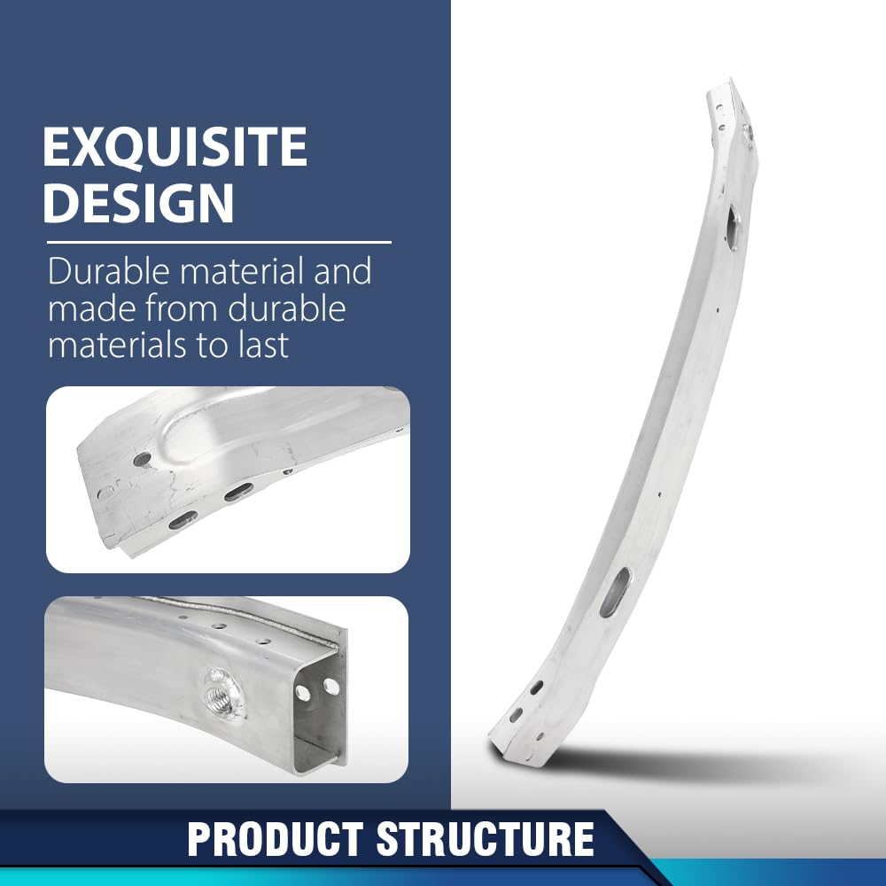 PIT66 Front Bumper Reinforcement Bar, AU1006130 Silver