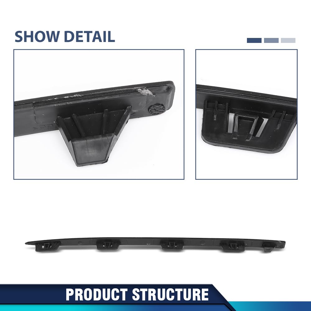 PIT66 Front Bumper Cover Molding Driver Left Side, MB1046162 Black