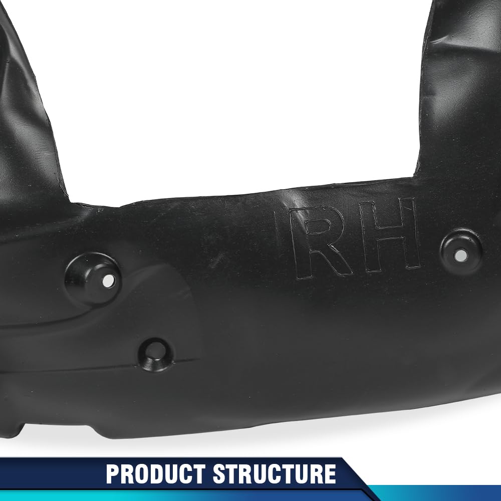 PIT66 Fender Liner Front Driver and Passenger Side Compatible with Ford Mustang 2015-2017 FO1249165 FO1248165 FR3Z16102A FR3Z16103A