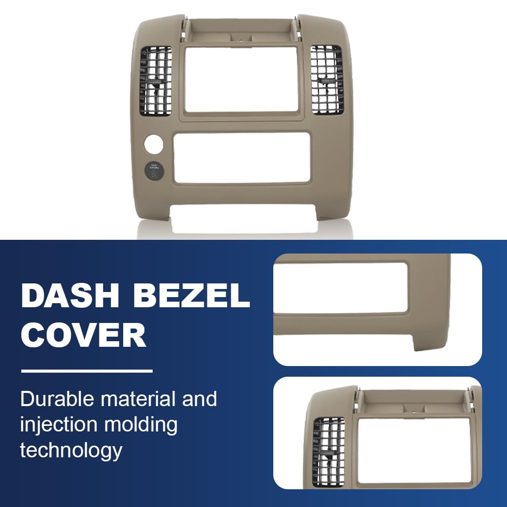 PIT66 Brown Dash Panel Lid Bezel Fits Nissan Frontier 2005‑2020