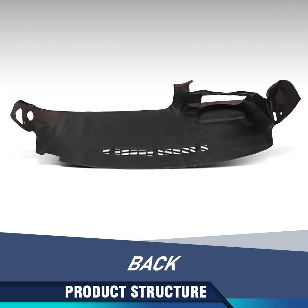 PIT66 TPE Dash Cover Fit Chevy GMC C/K Suburban Tahoe Yukon 1997-1999 Red