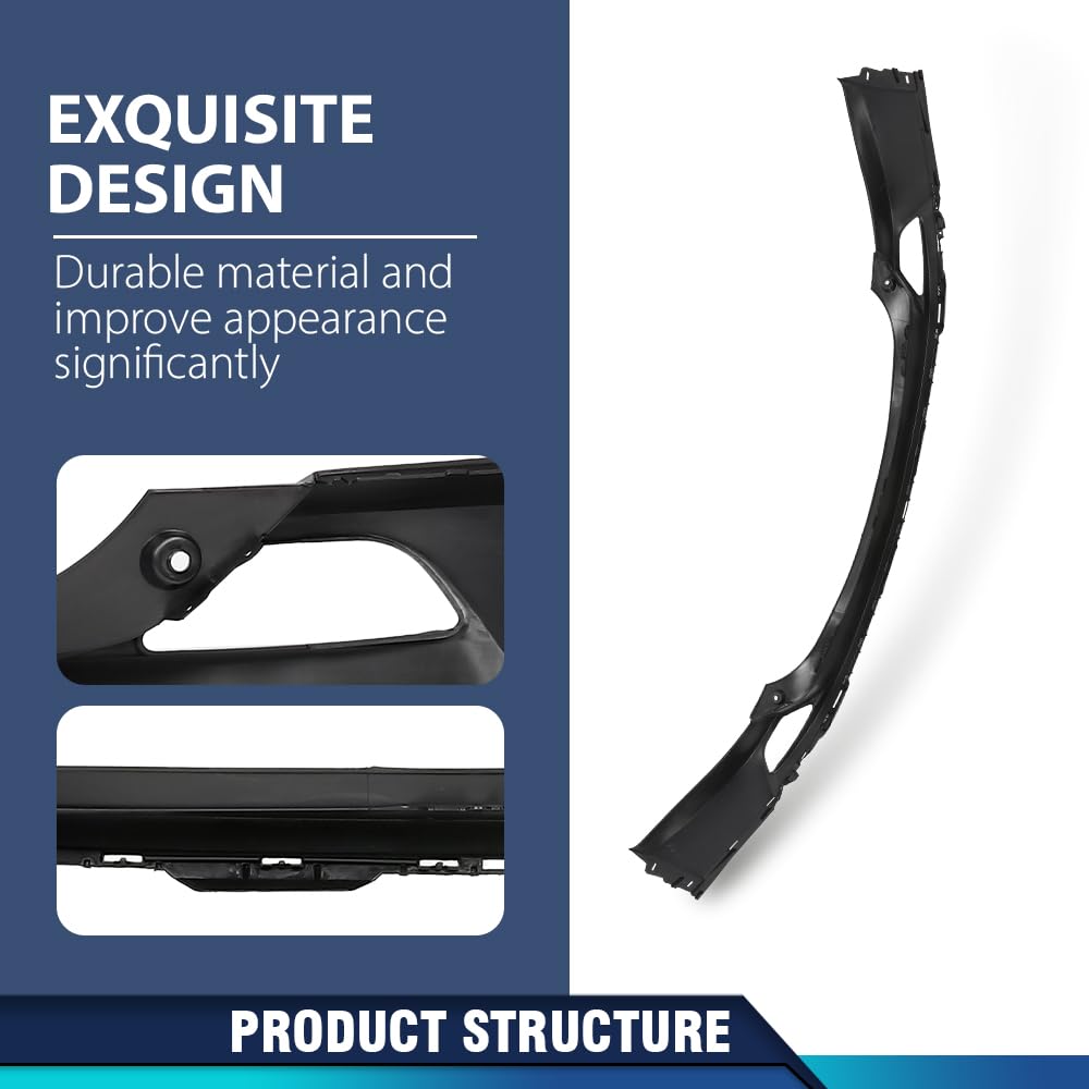 PIT66 Rear Bumper Cover Compatible with Toyota RAV4 2016-2018 Black Primed
