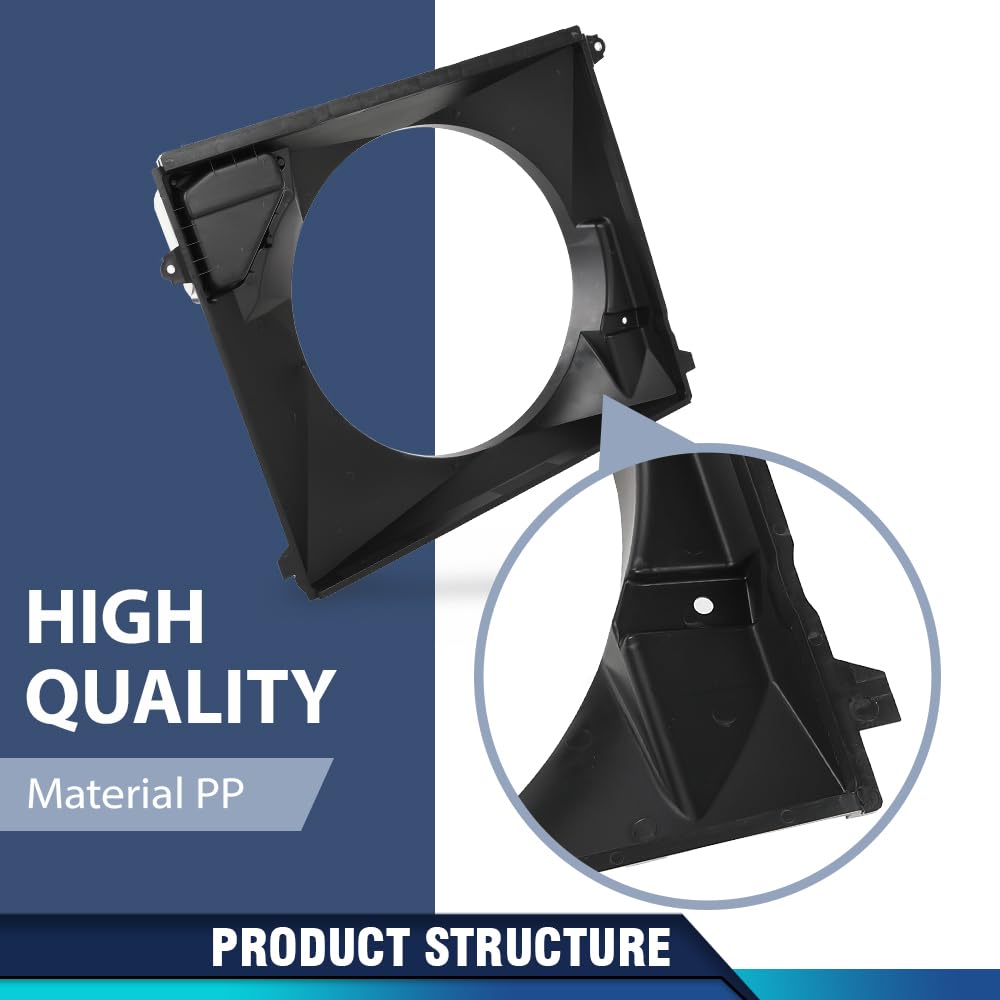 PIT66 Radiator Fan Shroud Compatible with Toyota Tacoma L4 2.7L 2016 2017 2018 2019 2020 2021 2022 2023 167110C290 TO311019