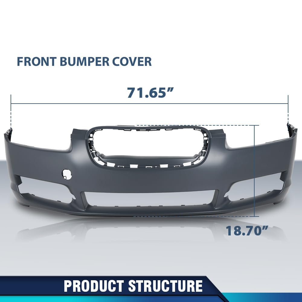 PIT66 Front Bumper Cover Plastic Fit Ja.gu.ar XF 2009-2011 8Cyl Engine