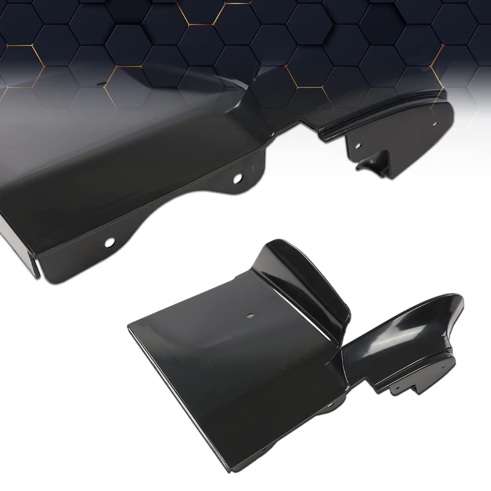 PIT66 Front Bumper Fillers Set Compatible With 1979-1985 Cadillac Eldorado Black Painted Bumper Fillers 4pcs