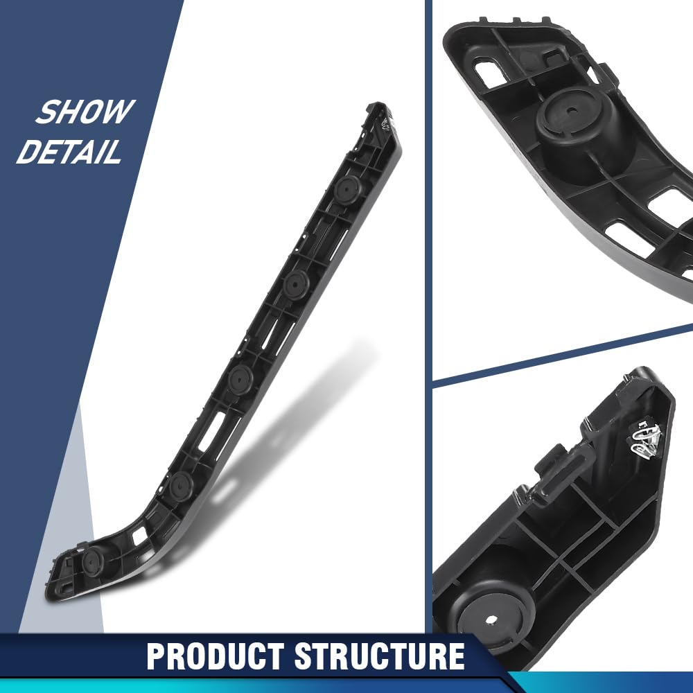 PIT66 Rear Left Side Bumper Guide Bracket Support, Black