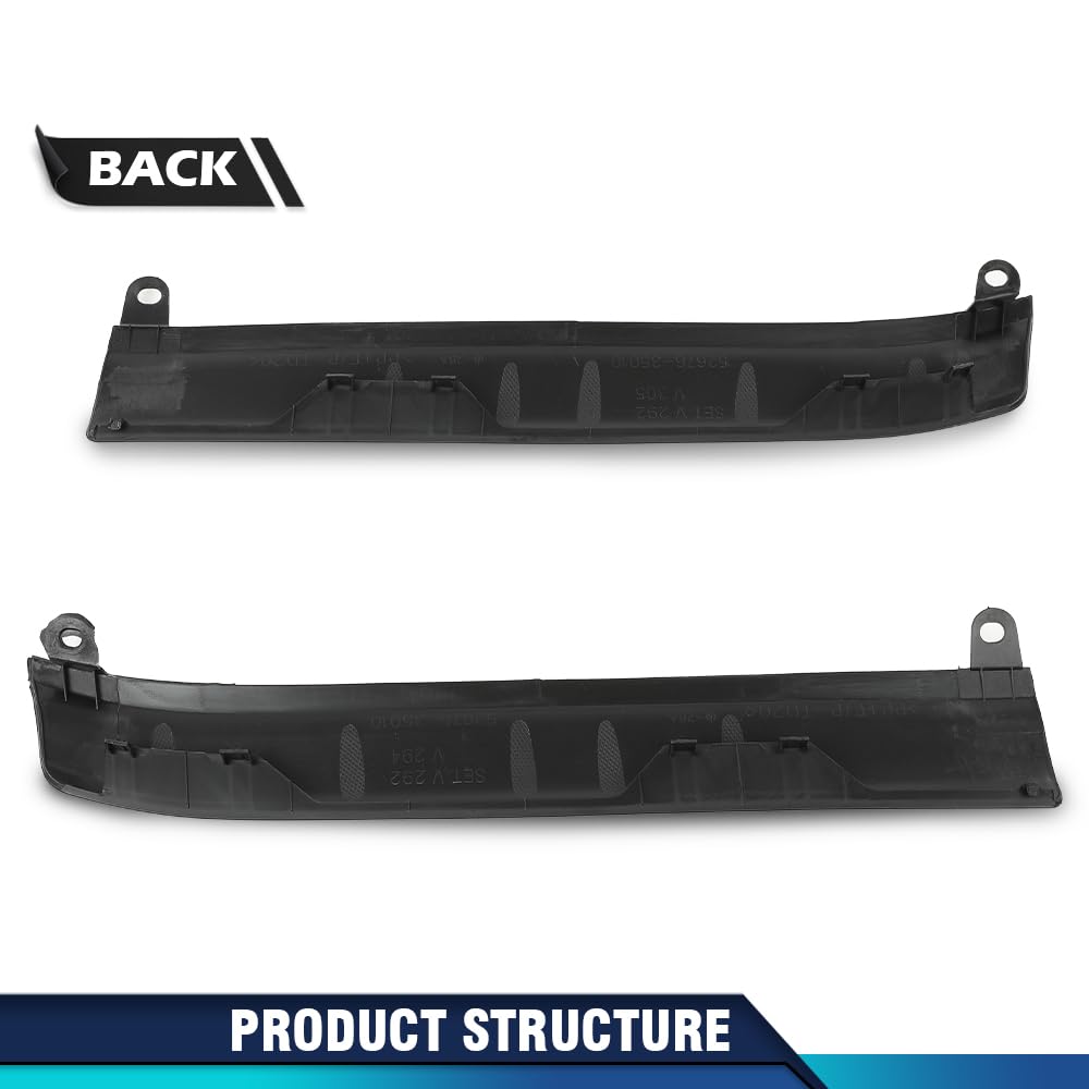 PIT66 Front Lower Bumper Valance Support Left & Right Compatible with Toyota 4Runner Limited 2014-2021