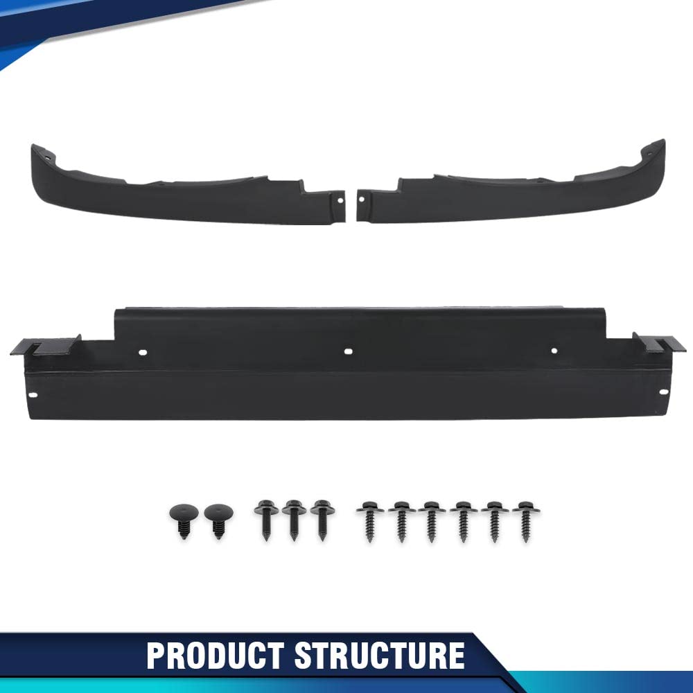 PIT66 3PCS Front Air Dam Spoiler Fit C6 Corvette 2005-2013