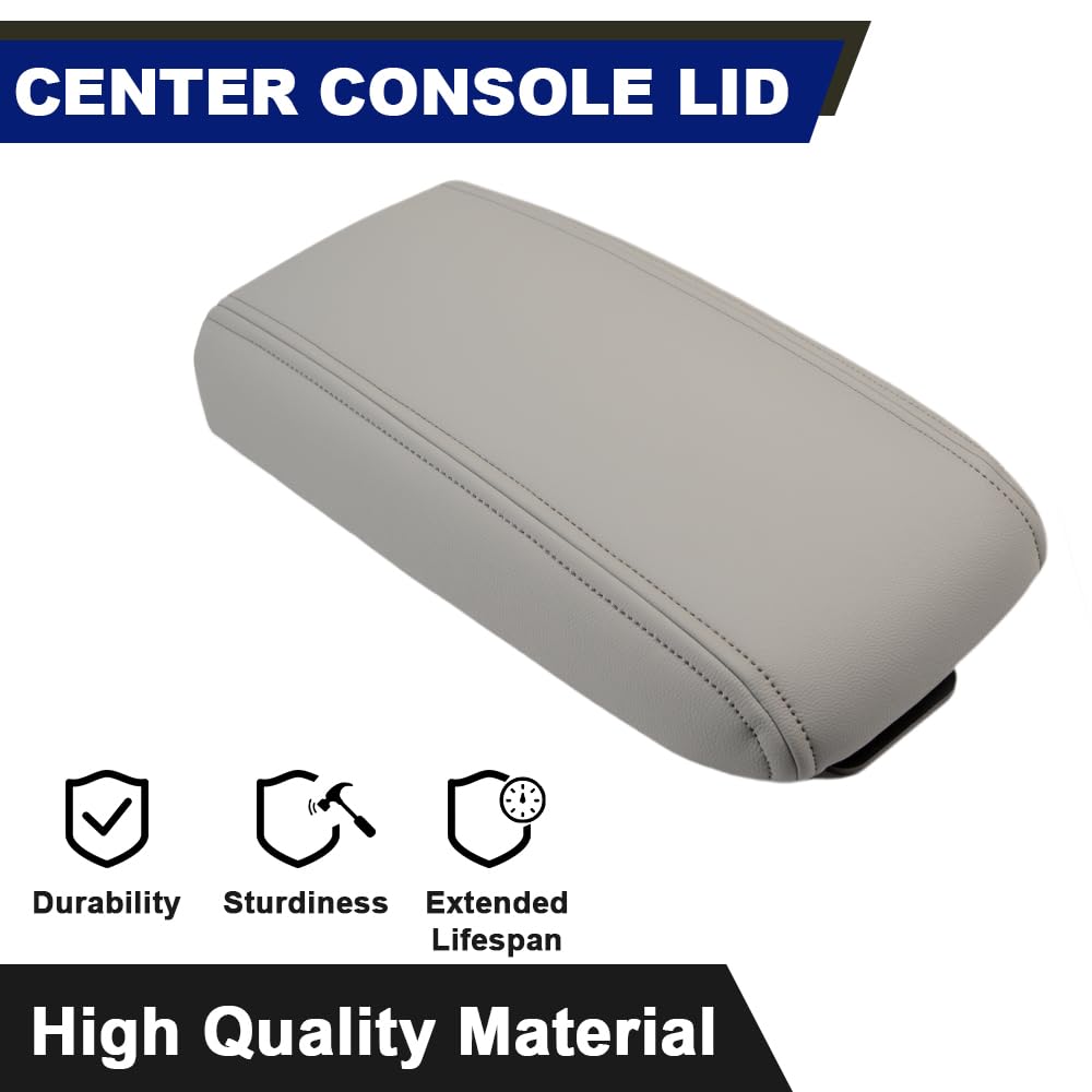 PIT66 Gray Center Console Armrest Lid Fit Trailblazer Envoy 2002‑2009