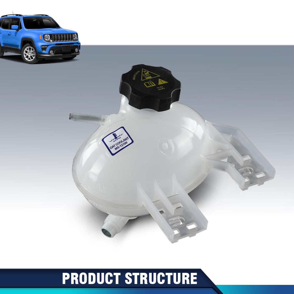 PIT66 Coolant Expansion Tank Overflow Reservoir Fit Jeep Renegade 2015-2021