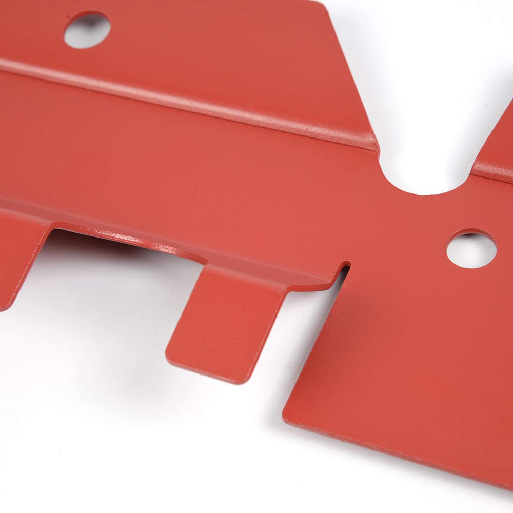 Full Aluminum Radiator Shroud & Pulley Belt Cover Combo, Compatible with Subaru WRX & STi 2008 2009 2010 2011 2012, Red