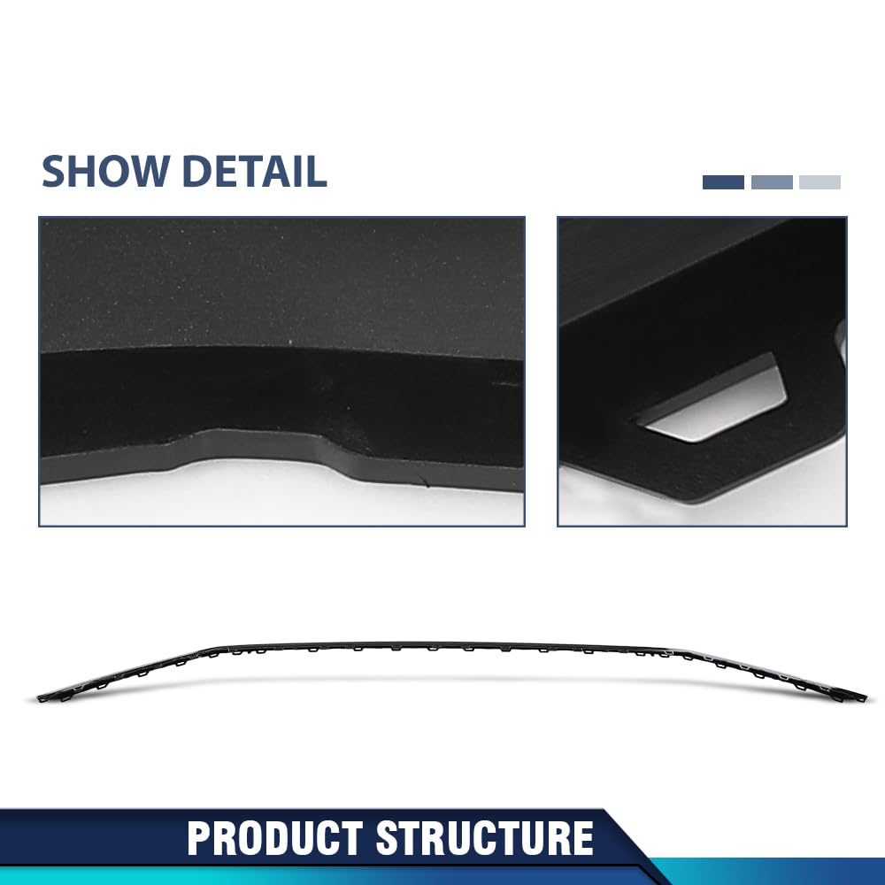 PIT66 Front Bumper Cover Molding Trim Impact Strip, AU8537659, 80A853765RN4
