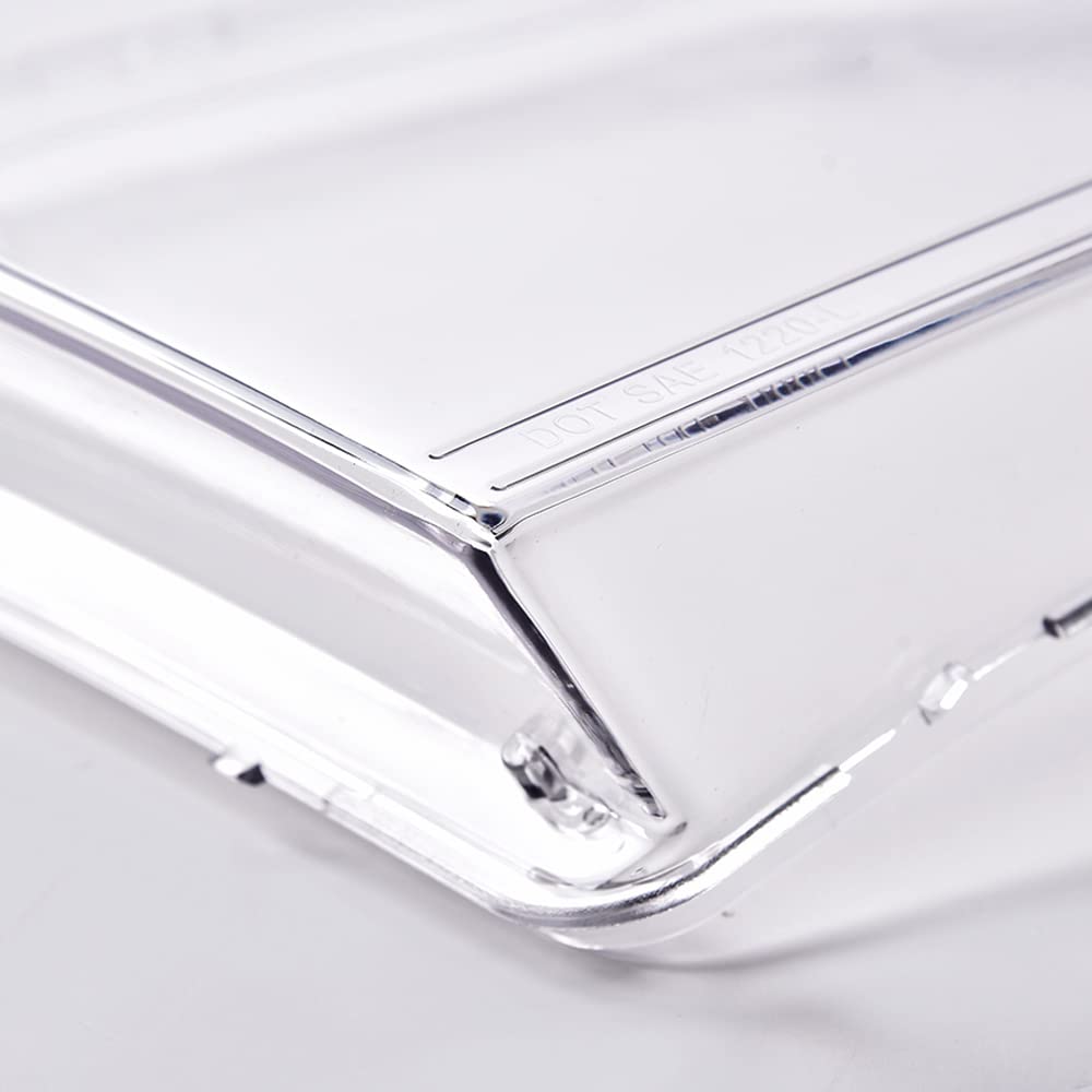 PIT66 Headlight Lens Cover, Compatible with 2005-2007 Ford F250 F350 F450 F550 Super Duty Clear