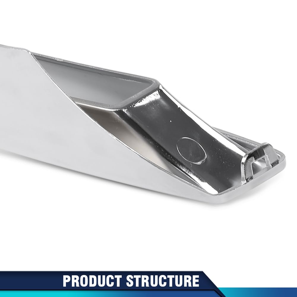 PIT66 Front Fog Light Cover Chrome Trim Driver and Passenger Side Compatible with Benz X166 GL500 GL550 GL63 AMG 2013-2016 A1668851774 A1668851874