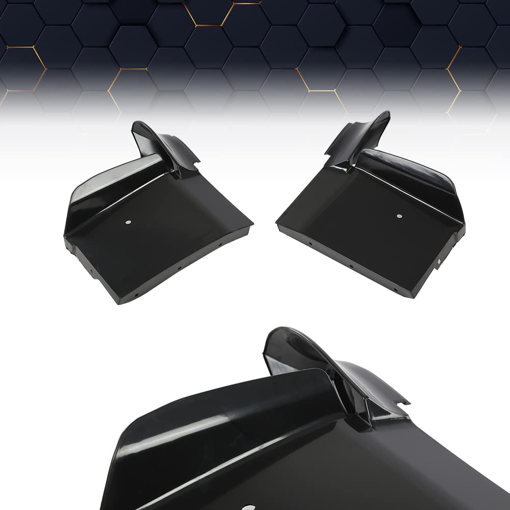PIT66 Front Bumper Fillers Set Compatible With 1979-1985 Cadillac Eldorado Black Painted Bumper Fillers 4pcs