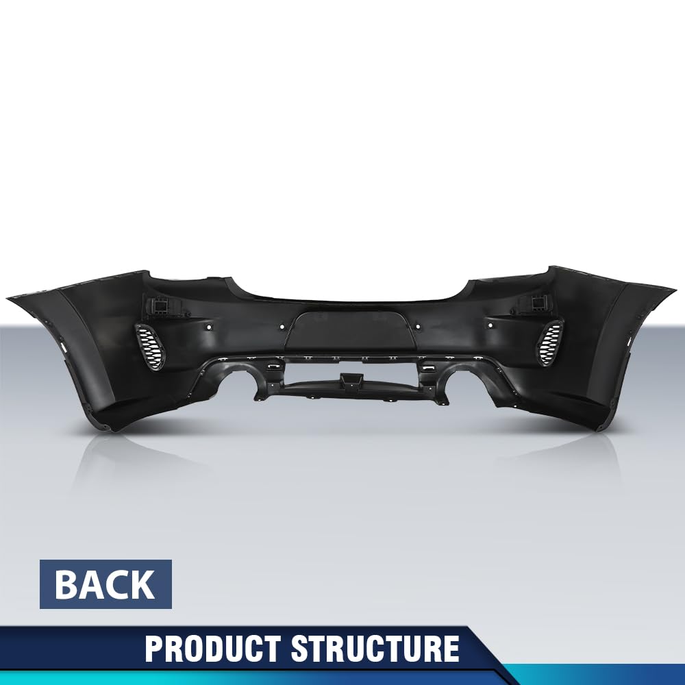 PIT66 Rear Bumper Cover w/Holes Compatible with Dodge Charger 2020-2023
