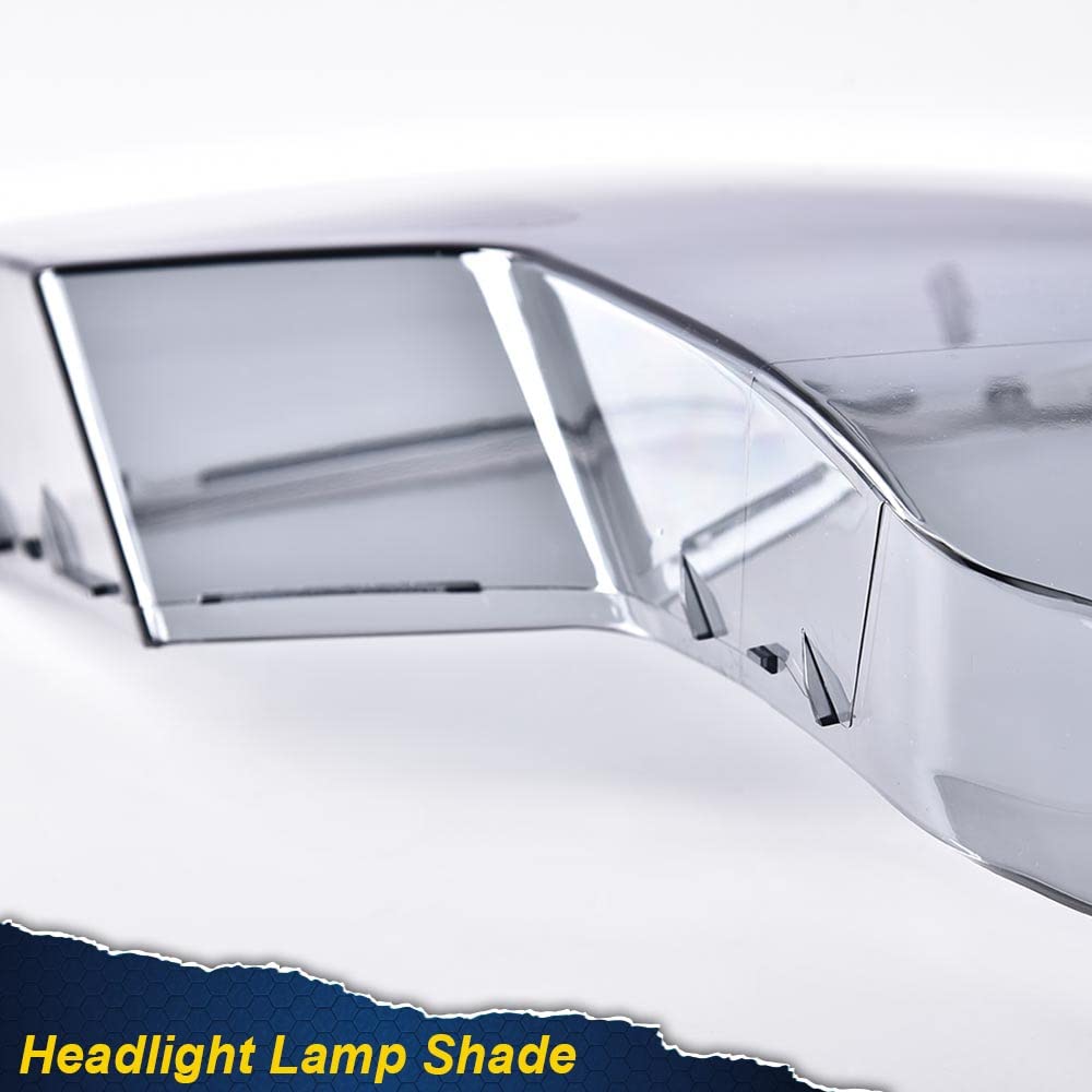 PIT66 Headlight Lens Cover, Compatible with 2009-2014 Ford F150 (Not Compatible on Models w/Factory HID Headlights) Smoky