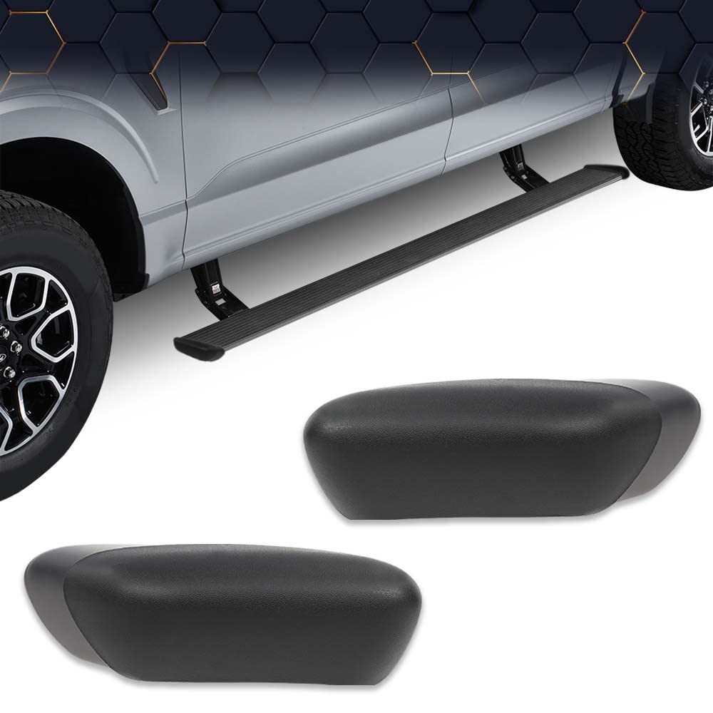 PIT66 Running Board Side Step Bar End Cap Set