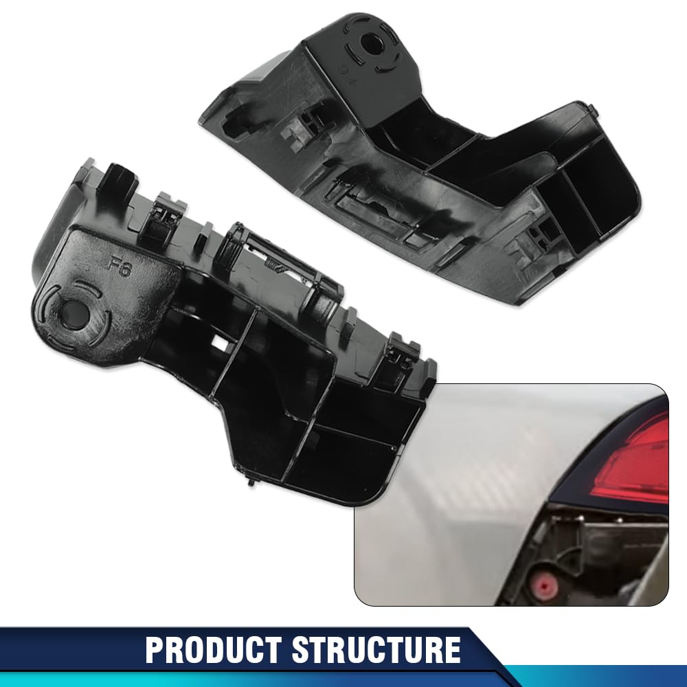 PIT66 Rear Bumper Retainer Brackets, Left Right Pair