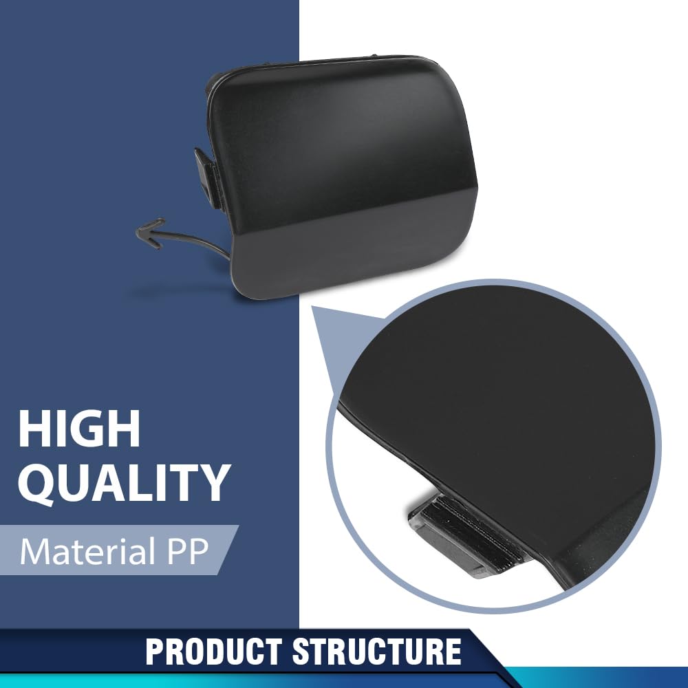 PIT66 Front Bumper Tow Hook Eye Cover Cap Fit Toyota Highlander 2020-2023