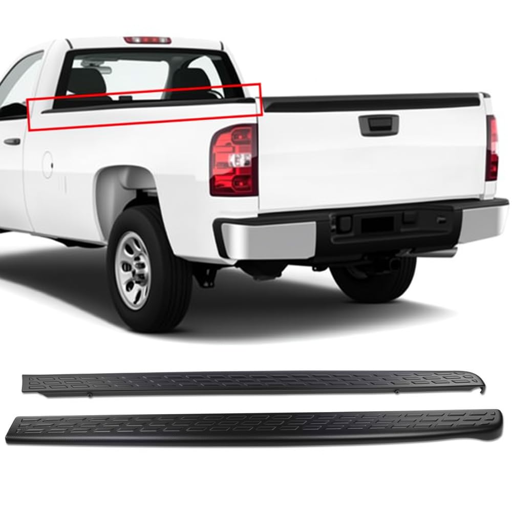 PIT66 6'6" 2PCS Truck Bed Rail Caps W/o Hole Fit Chevy Silverado 2007-2014