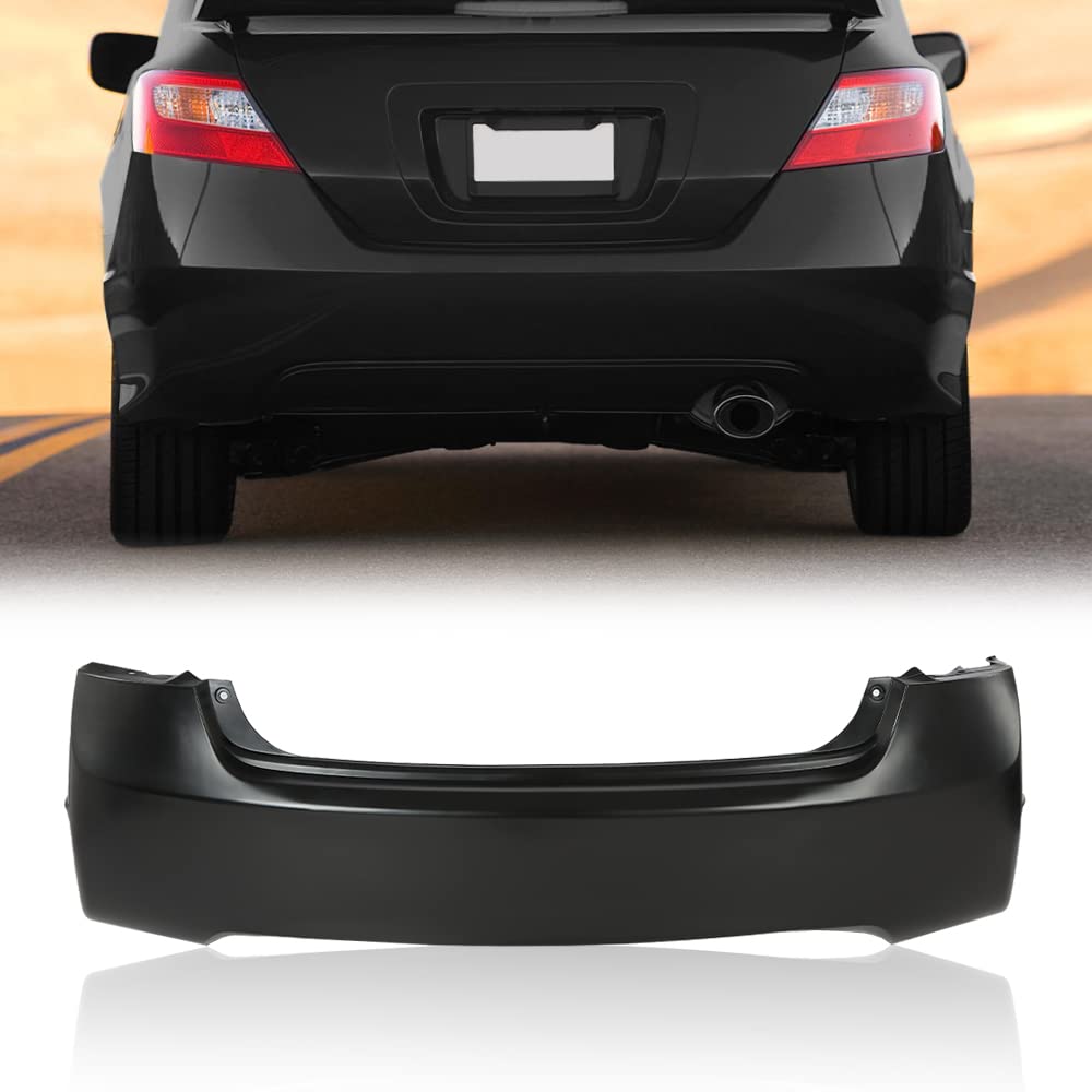 PIT66 Rear Bumper Cover Fit Honda Civic Sedan 4dr 2006-2011