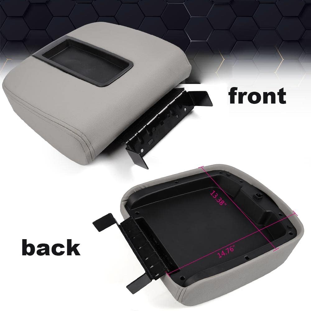 PIT66 Front Center Console Cover Lid Fit Silverado Sierra 2007-2014