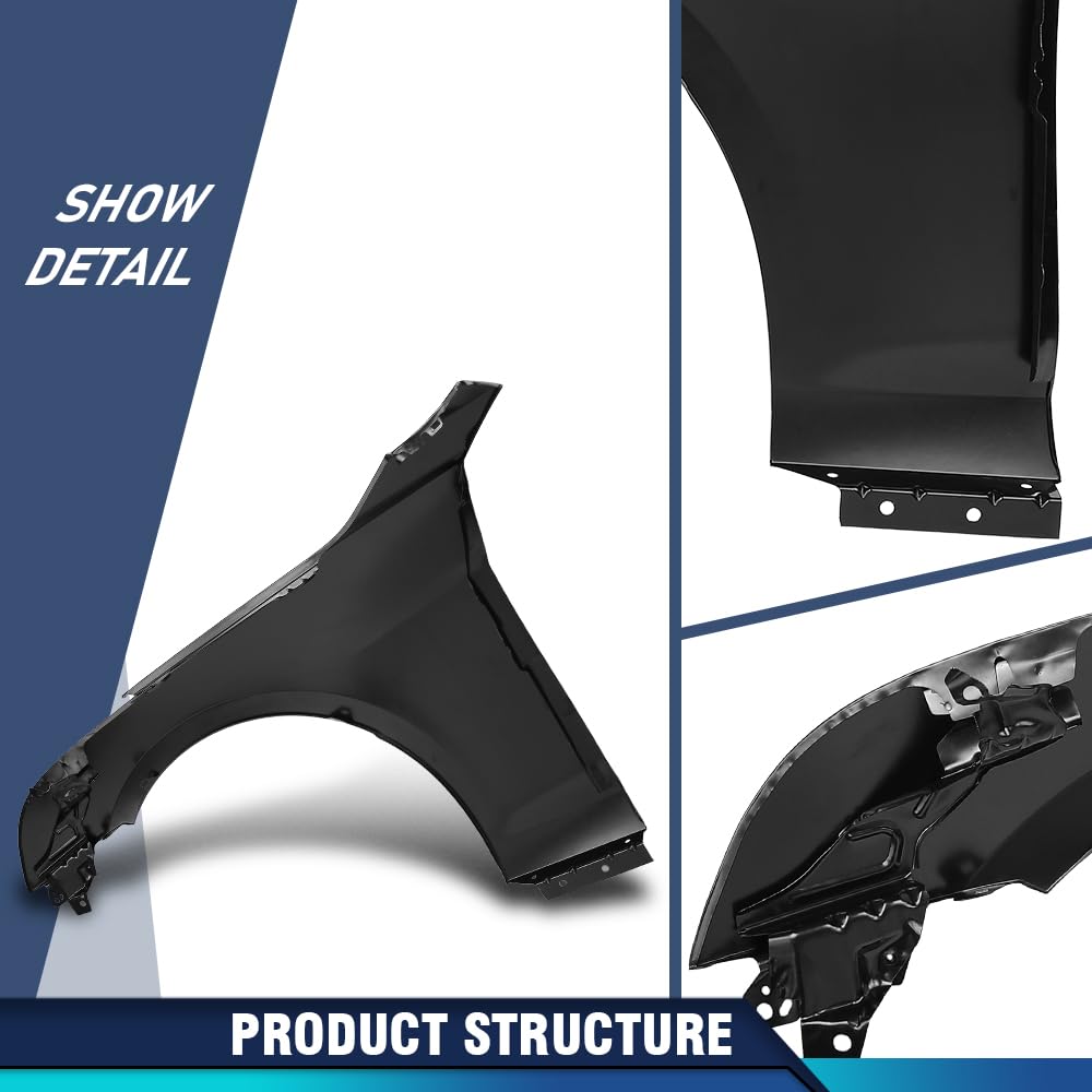 PIT66 Front Right Passenger Fender 1 Pc