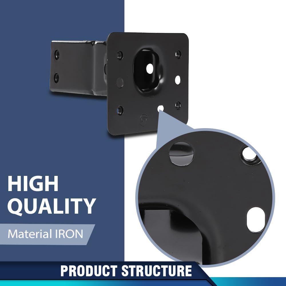PIT66 Bumper Impact Bar Brackets Set Left & Right Side, Black