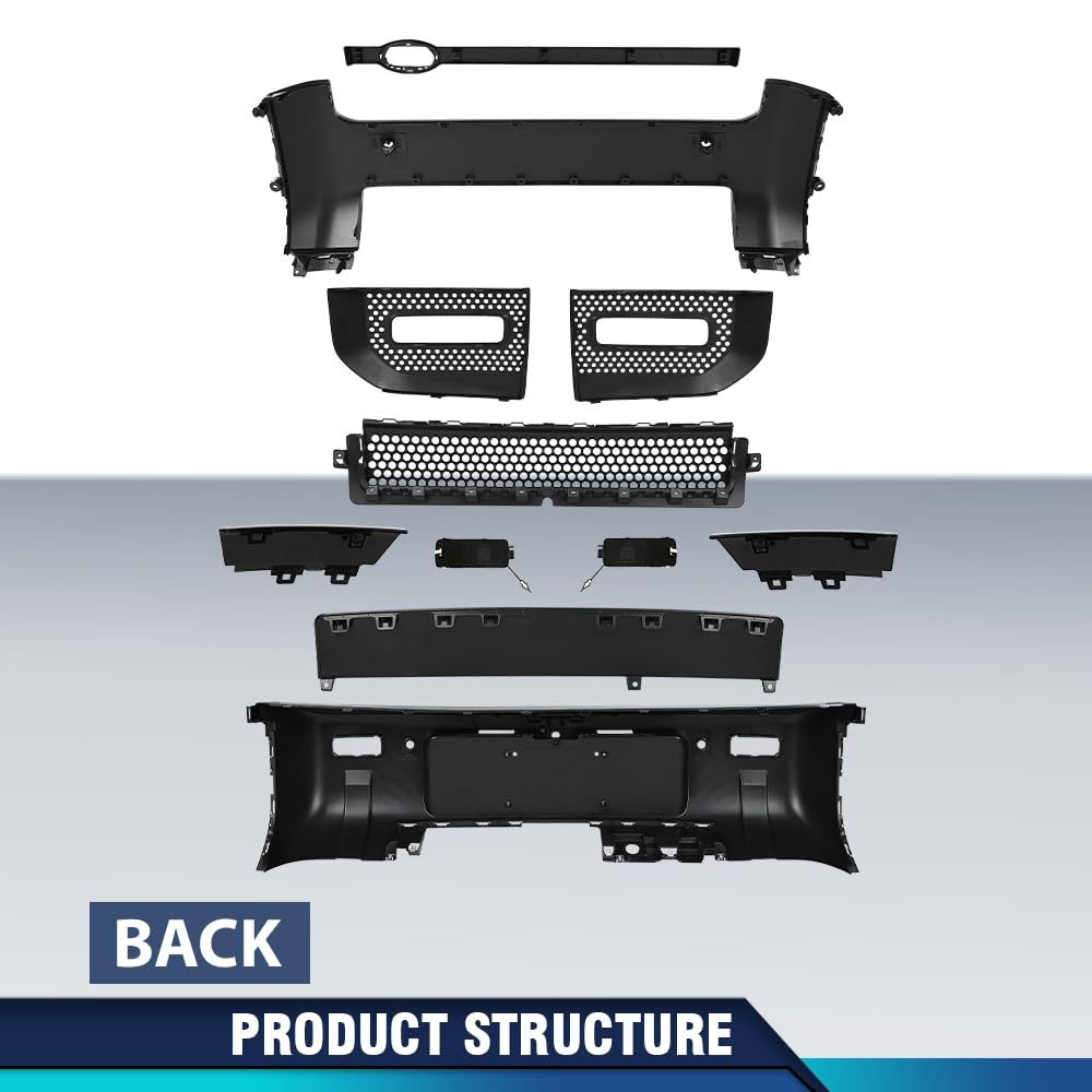 PIT66 Front Rear Lip Bumper Cover Fit Rover Defender 90 110 130 2020-2024