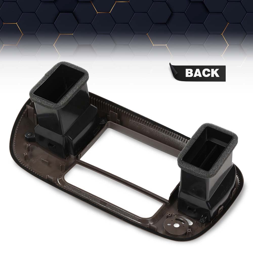 PIT66 Center Dash Bezel Fit 2000-2003 Ford F150/2000-2002 Expedition Brown