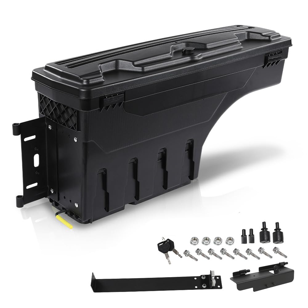 PIT66 Truck Bed Storage Box Left Side Compatible with Ford F150 1997-2014