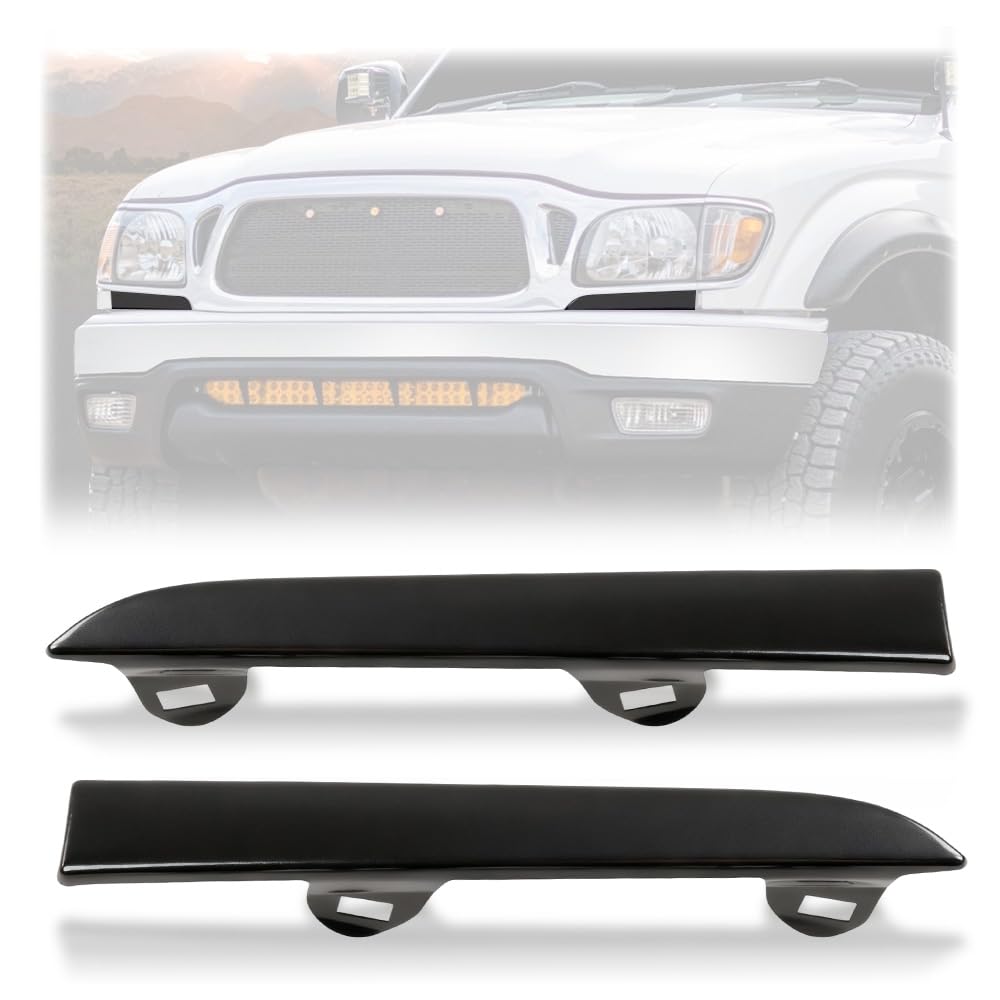 PIT66 Front Bumper Headlight Grille Filler, Fit 01-04 Toyota Tacoma 2WD/4WD
