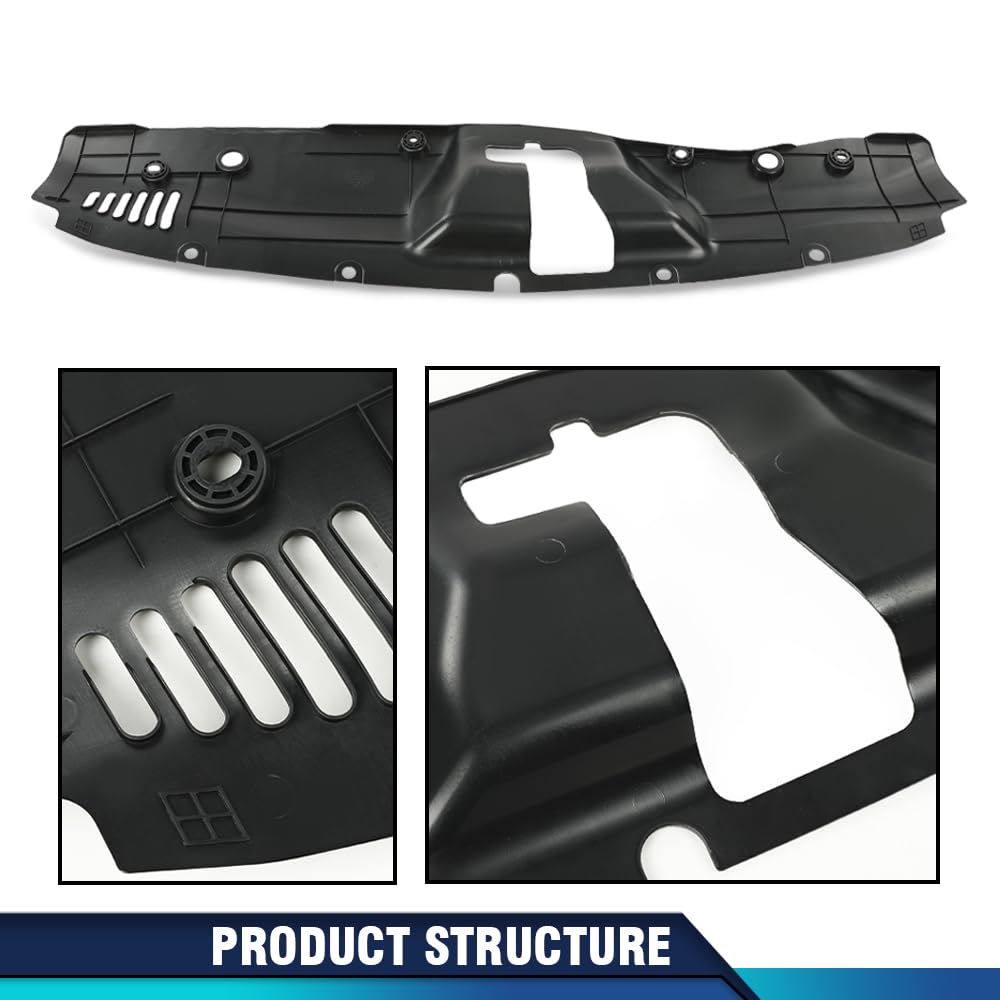 PIT66 Front Upper Radiator Cover Panel Compatible with Civic 2016-2021 74127-TBA-A00，74127TBAA00