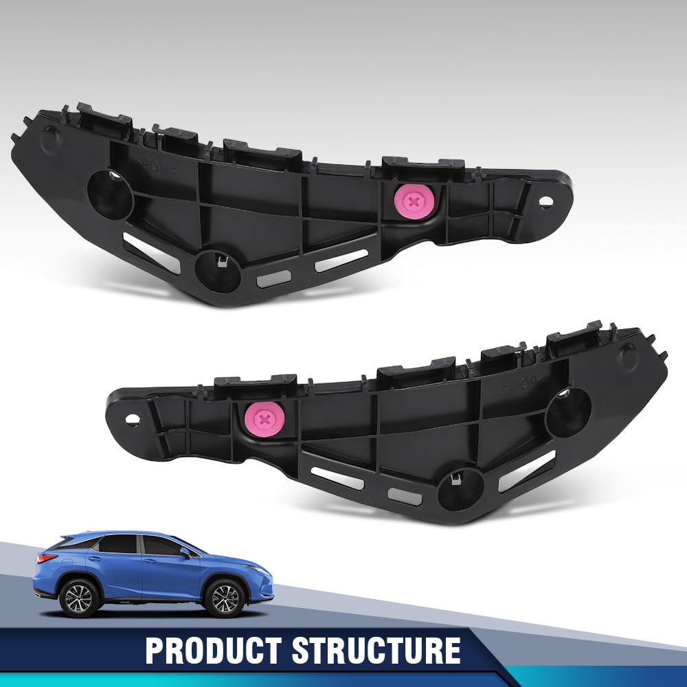 PIT66 Front Bumper Retainer Bracket Driver & Passenger Side, LX1033117,
