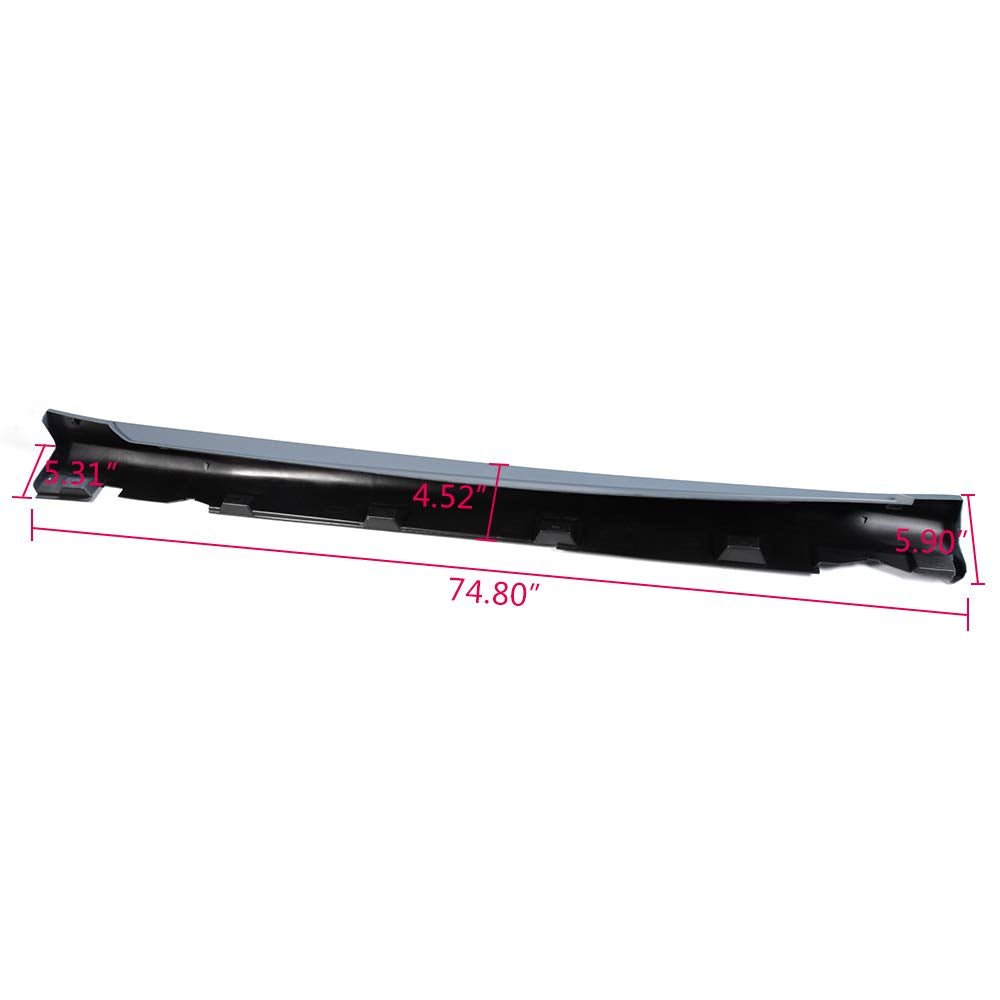 Left Driver Side Exterior Rocker Panels Molding Trim Compatible with Ford Focus 2012-2017 CP9Z-5810177-B